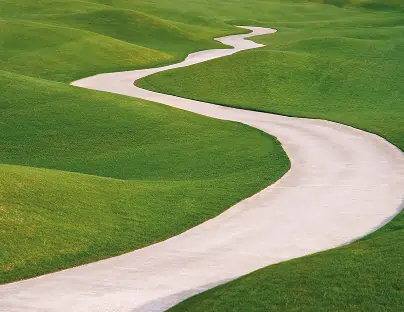 Paved golf cart path