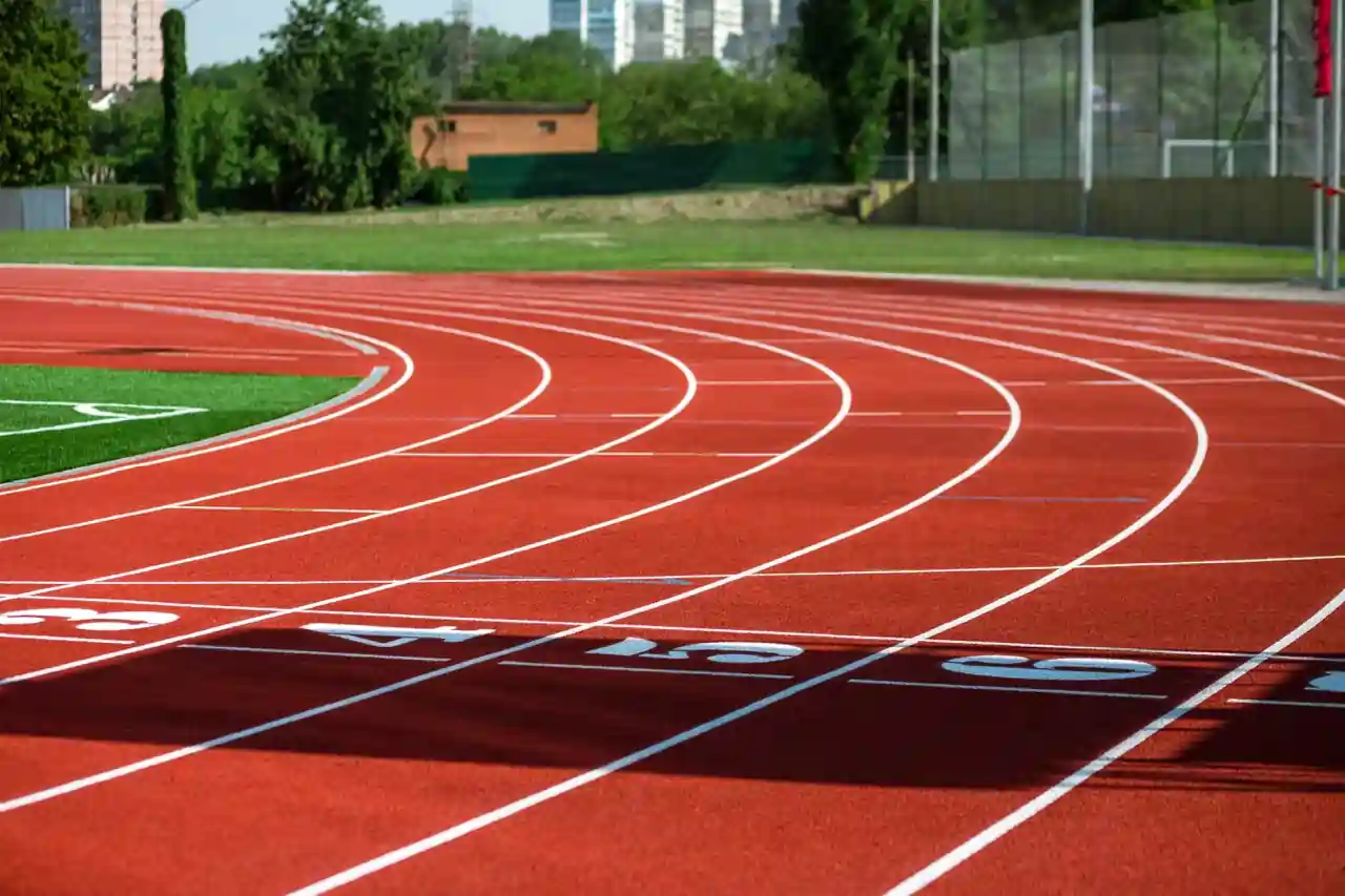Running track.